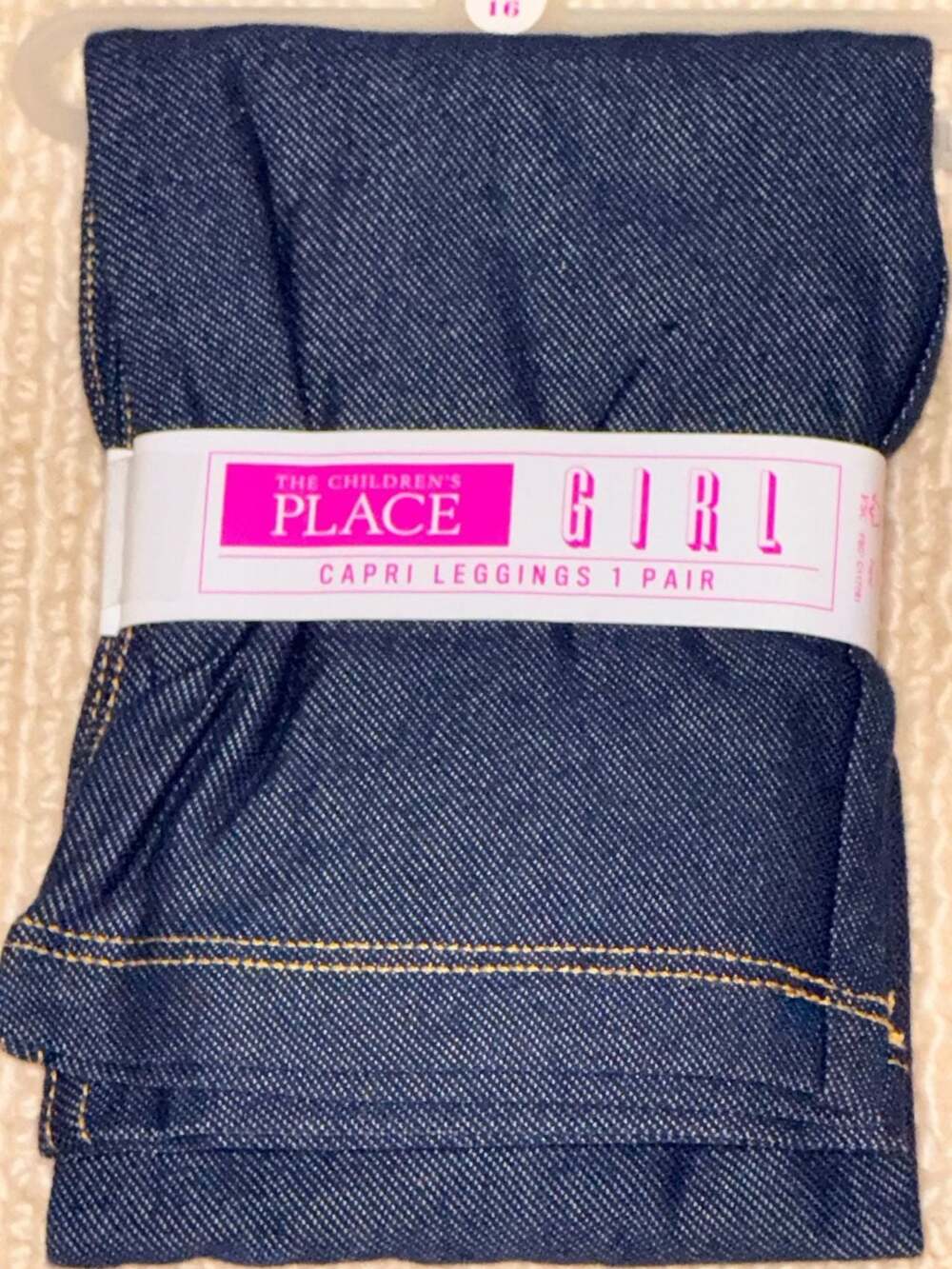 The Children's Place Girl True Indigo Capri Leggings Size XXL/TTG 16
